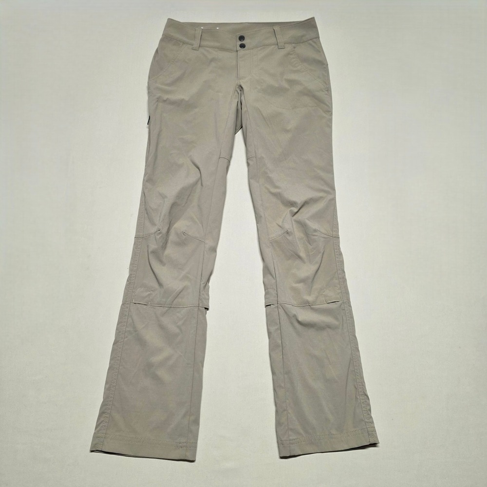 Columbia Omni-Shield Sports Trail Hiking Pants Women Size 2-Short Tan Straight